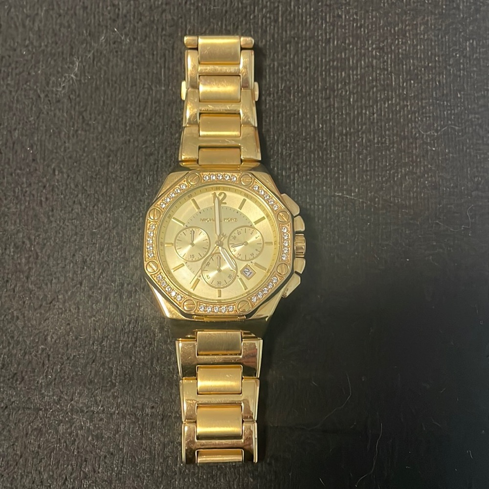 Michael Kors golden crystal watch